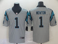 Men’s Carolina Panthers Cam Newton #1 Gray Inverted Legend Jersey