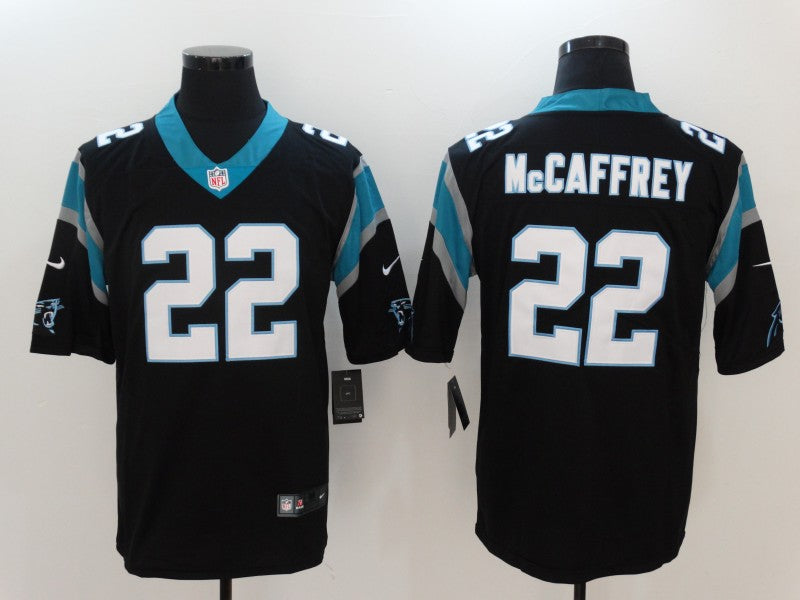 Men’s Carolina Panthers Christian McCaffrey #22 Black Classic Limited Jersey