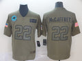 Men’s Carolina Panthers Christian McCaffrey #22 Brown Jersey