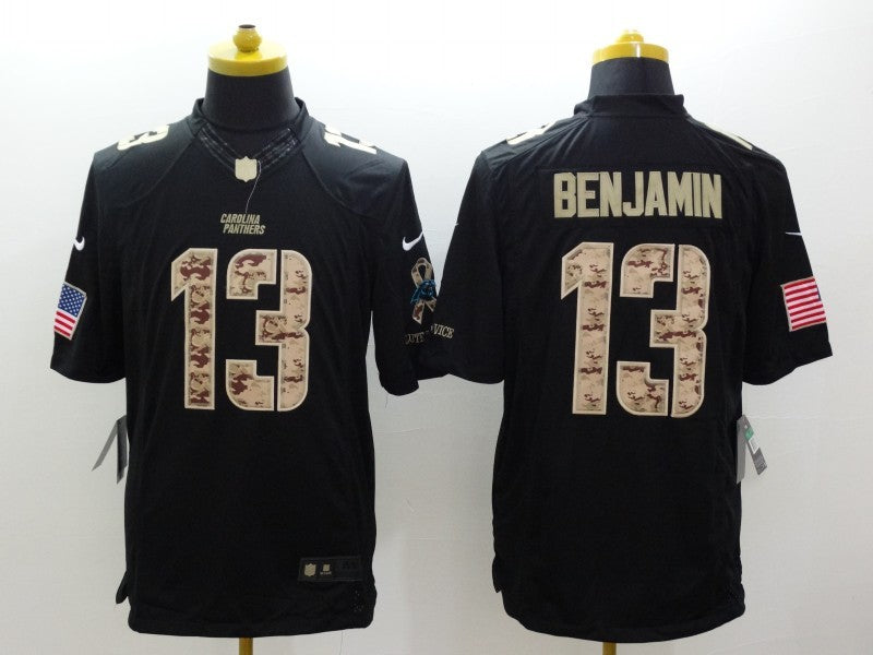Men’s Carolina Panthers Kelvin Benjamin #13 Black Jersey