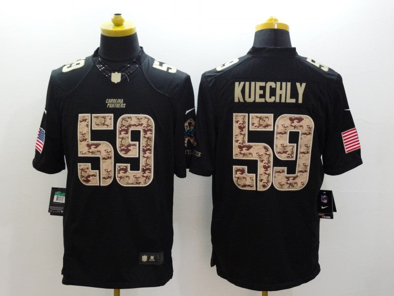 Men’s Carolina Panthers Luke Kuechly #59 Black Alternate Jersey
