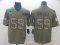 Men’s Carolina Panthers Luke Kuechly #59 Brown Alternate Jersey
