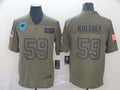 Men’s Carolina Panthers Luke Kuechly #59 Brown Jersey