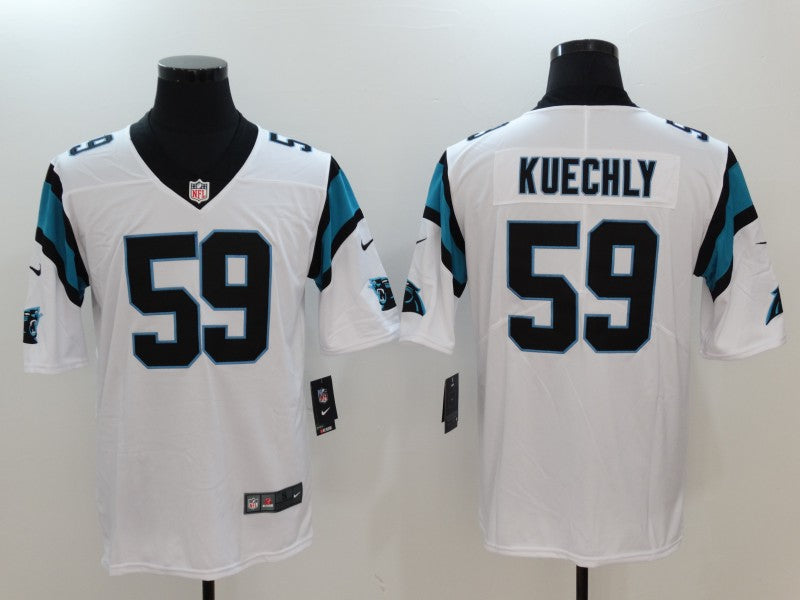 Men’s Carolina Panthers Luke Kuechly #59 White Jersey