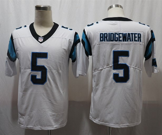 Men’s Carolina Panthers Teddy Bridgewater #5 White Jersey