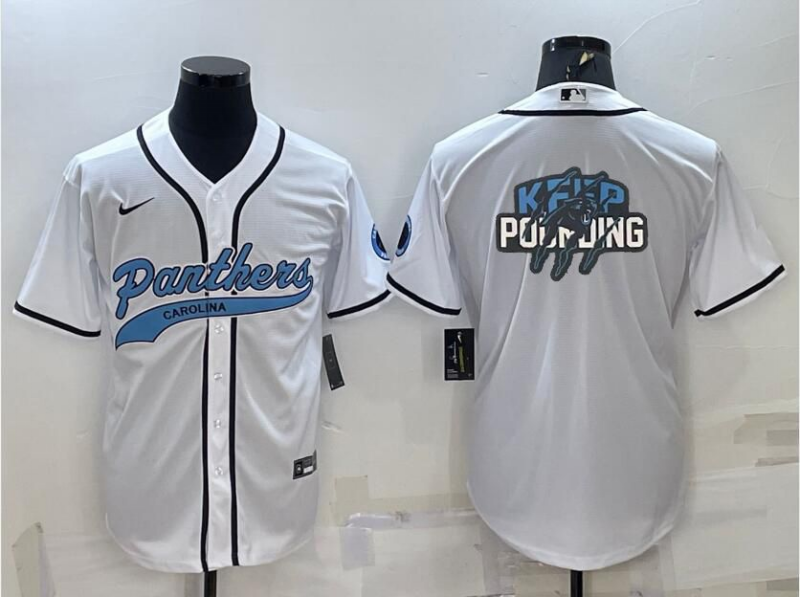 Men’s Carolina Panthers White Jersey