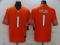 Men’s Chicago Bears #1 Justin Fields Nike Orange Alternate Game Jersey