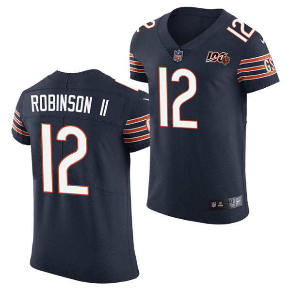 Men’s Chicago Bears #12 Allen Robinson II Nike Navy Vapor Limited Jersey