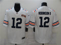 Men’s Chicago Bears #12 Allen Robinson II Nike White 100th Season Alternate Classic Limited Jersey