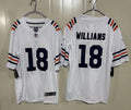 Mens Chicago Bears #18 Caleb Williams Nike White Alternate Classic Jersey