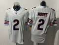 Men’s Chicago Bears #2 D.J. Moore Nike White Vapor F.U.S.E. Limited Jersey
