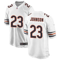 Mens Chicago Bears #23 Roschon Johnson Nike White Vapor F.U.S.E. Limited Jersey