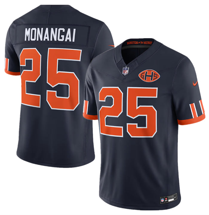 Men’s Chicago Bears #25 Kyle Monangai Navy 2026 F.U.S.E. Rivalries Collection Limited Stitched Football Jersey