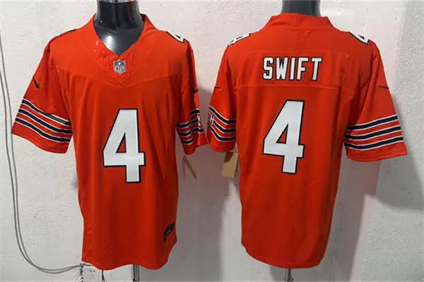 Mens Chicago Bears #4 D’Andre Swift Nike Orange Alternate F.U.S.E. Limited Jersey