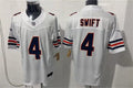 Mens Chicago Bears #4 D’Andre Swift Nike White Vapor Untouchable Limited Jersey