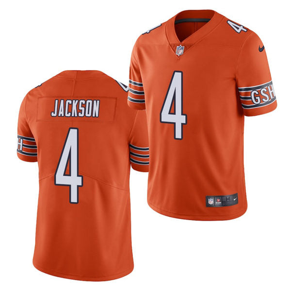 Men’s Chicago Bears #4 Eddie Jackson Nike Orange Vapor Limited Jersey