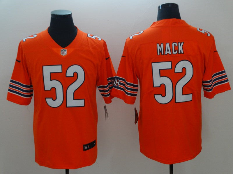 Men’s Chicago Bears #52 Khalil Mack Nike Orange Alternate Game Jersey