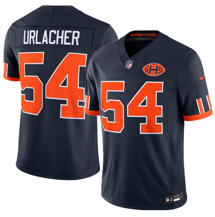 Men’s Chicago Bears #54 Brian Urlacher Navy 2026 F.U.S.E. Rivalries Collection Limited Stitched Football Jersey