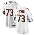 Mens Chicago Bears #73 Jonah Jackson Nike White Vapor F.U.S.E. Limited Jersey
