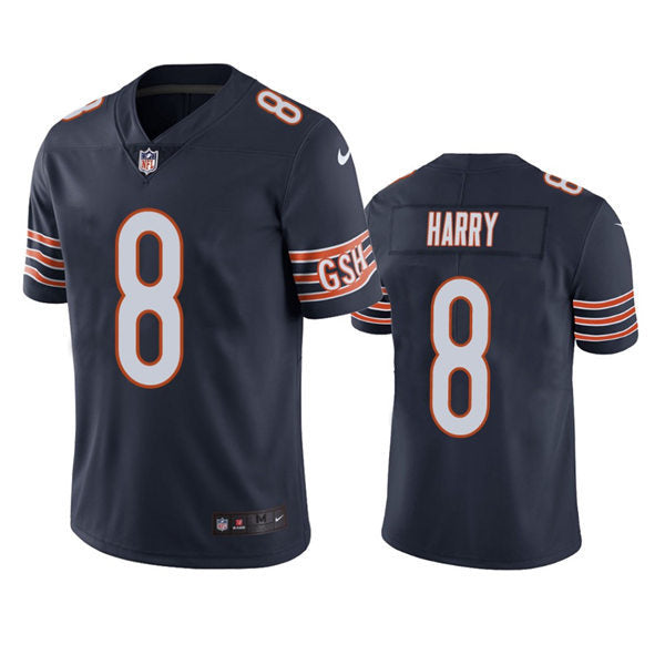 Mens Chicago Bears #8 N’Keal Harry Nike Navy Vapor Untouchable Limited Jersey