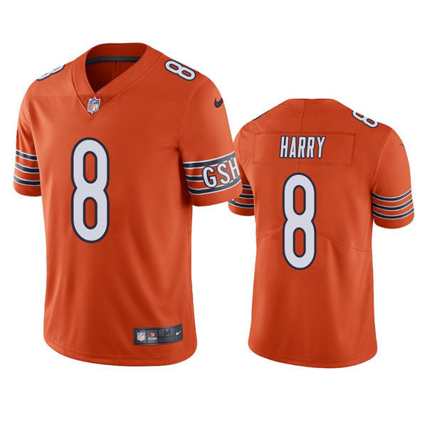 Mens Chicago Bears #8 N’Keal Harry Nike Orange Alternate Untouchable Limited Jersey