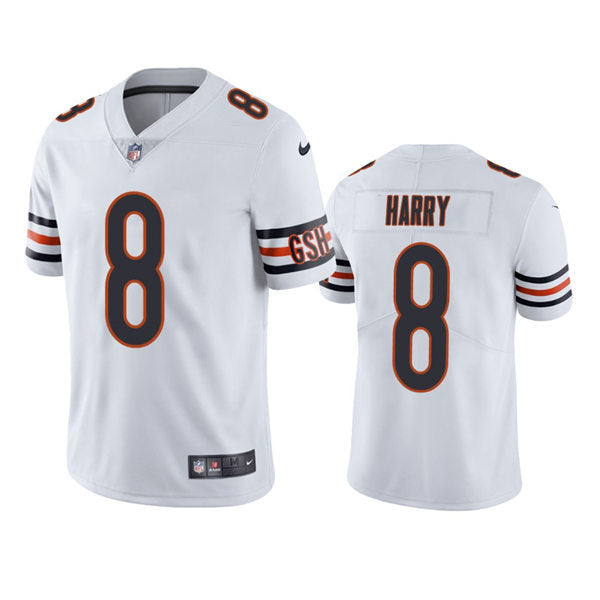 Mens Chicago Bears #8 N’Keal Harry Nike White Vapor Untouchable Limited Jersey