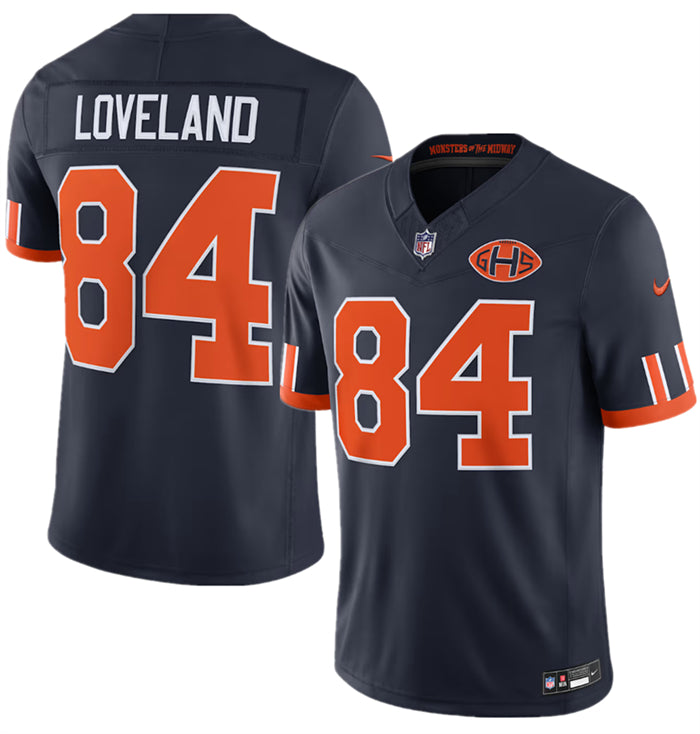 Men’s Chicago Bears #84 Colston Loveland Navy 2026 F.U.S.E. Rivalries Collection Limited Stitched Football Jersey