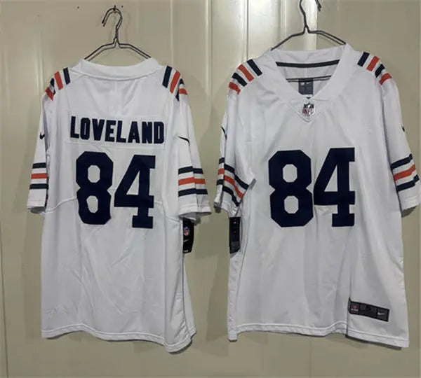 Mens Chicago Bears #84 Colston Loveland  Nike White Alternate 100th Season Classic Jersey