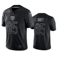 Mens Chicago Bears #85 Cole Kmet Black Rflctv Limited Jersey