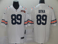 Men’s Chicago Bears #89 Mike Ditka White 100th Season Alternate Classic Limited Jersey