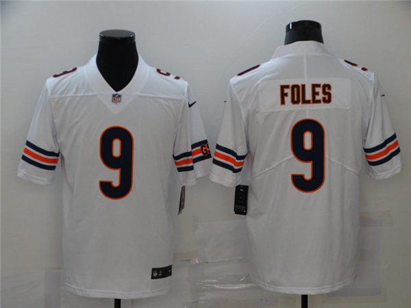 Men’s Chicago Bears #9 Nick Foles Nike White Alternate Game Jersey