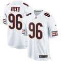 Mens Chicago Bears #96 Akiem Hicks Nike White Vapor Limited Jersey
