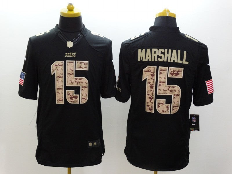 Men’s Chicago Bears Brandon Marshall #15 Black Jersey
