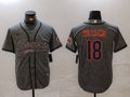 Men’s Chicago Bears Caleb Williams #18 Gray Jersey