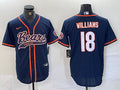 Men’s Chicago Bears Caleb Williams #18 Navy Jersey