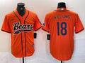 Men’s Chicago Bears Caleb Williams #18 Orange Jersey