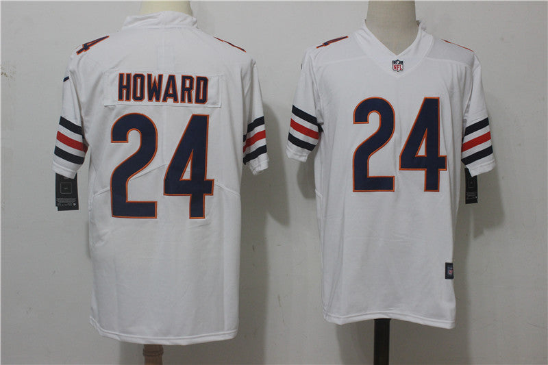 Men’s Chicago Bears Jordan Howard #24 White Jersey