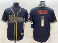 Men’s Chicago Bears Justin Fields #1 Black Jersey Joint Edition