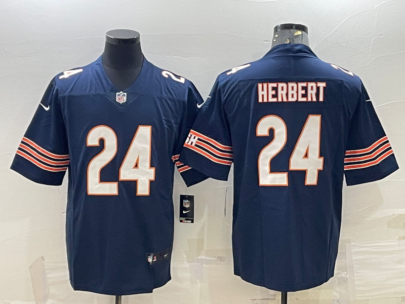 Men’s Chicago Bears Khalil Herbert #24 Navy Jersey