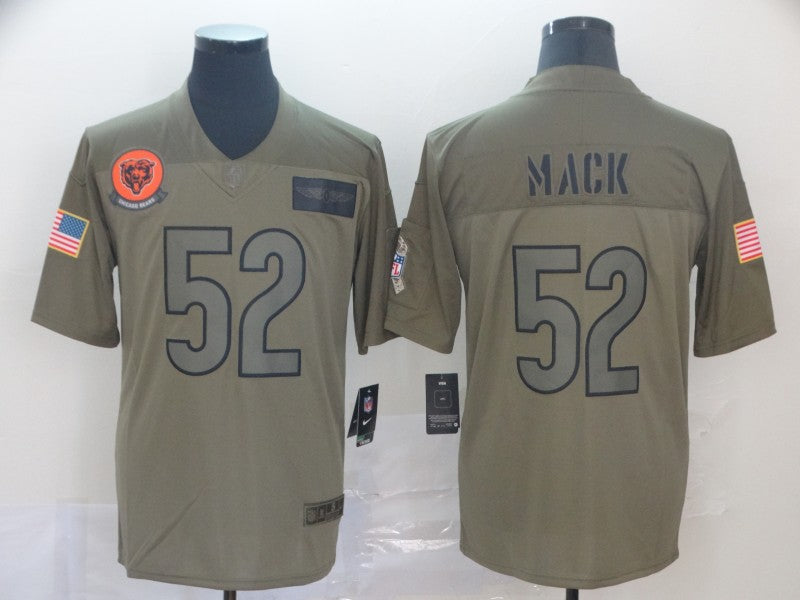 Men’s Chicago Bears Khalil Mack #52 Brown Jersey