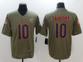 Men’s Chicago Bears Mitch Trubisky #10 Army Green Jersey