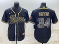Men’s Chicago Bears Walter Payton #34 Black Jersey Joint Edition