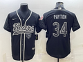Men’s Chicago Bears Walter Payton #34 Black RFLCTV Limited Jersey Joint Edition