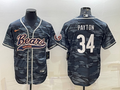 Men’s Chicago Bears Walter Payton #34 Grey Camouflage Jersey Joint Edition