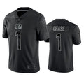 Men’s Cincinnati Bengals #1 Ja’Marr Chase Black Rflctv Limited Jersey