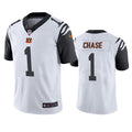 Men’s Cincinnati Bengals #1 Ja’Marr Chase Nike White Color Rush Limited Jersey