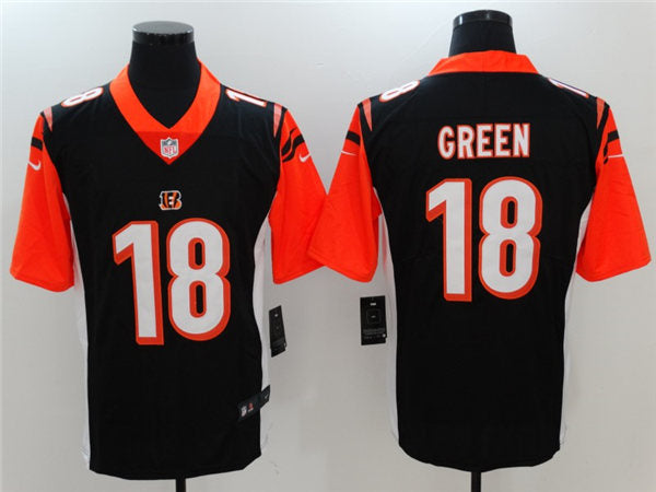 Men’s Cincinnati Bengals # 18 A. J. Green Nike Black Vapor Limited Jersey
