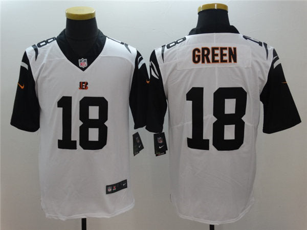 Men’s Cincinnati Bengals #18 A. J. Green Nike White Color Rush Limited Jersey