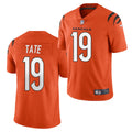 Men’s Cincinnati Bengals #19 Auden Tate 2021 Nike Orange Alternate Vapor Limited Jersey