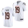 Men’s Cincinnati Bengals #19 Auden Tate 2021 Nike White Vapor Limited Jersey